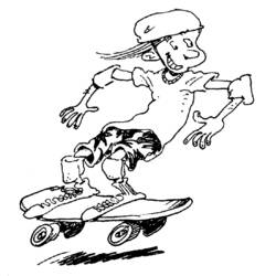 Disegno da colorare: Skateboard / Skateboard (Trasporto) #139320 - Pagine da Colorare Stampabili Gratuite