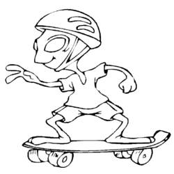 Disegno da colorare: Skateboard / Skateboard (Trasporto) #139333 - Pagine da Colorare Stampabili Gratuite