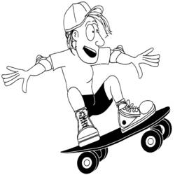 Disegno da colorare: Skateboard / Skateboard (Trasporto) #139342 - Pagine da Colorare Stampabili Gratuite