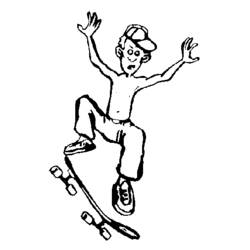 Disegno da colorare: Skateboard / Skateboard (Trasporto) #139345 - Pagine da Colorare Stampabili Gratuite