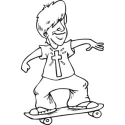 Disegno da colorare: Skateboard / Skateboard (Trasporto) #139346 - Pagine da Colorare Stampabili Gratuite