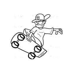 Disegno da colorare: Skateboard / Skateboard (Trasporto) #139366 - Pagine da Colorare Stampabili Gratuite