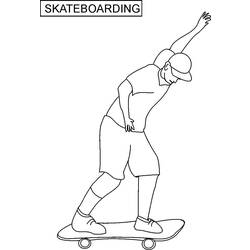Disegno da colorare: Skateboard / Skateboard (Trasporto) #139371 - Pagine da Colorare Stampabili Gratuite