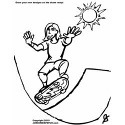 Disegno da colorare: Skateboard / Skateboard (Trasporto) #139379 - Pagine da Colorare Stampabili Gratuite