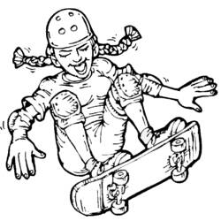 Disegno da colorare: Skateboard / Skateboard (Trasporto) #139394 - Pagine da Colorare Stampabili Gratuite