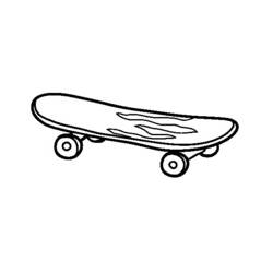 Disegno da colorare: Skateboard / Skateboard (Trasporto) #139410 - Pagine da Colorare Stampabili Gratuite