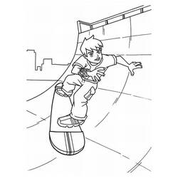Disegno da colorare: Skateboard / Skateboard (Trasporto) #139447 - Pagine da Colorare Stampabili Gratuite