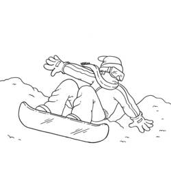 Disegno da colorare: Snowboard / Snowboard (Trasporto) #143800 - Pagine da Colorare Stampabili Gratuite