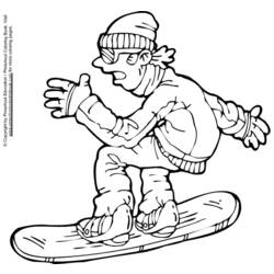 Disegno da colorare: Snowboard / Snowboard (Trasporto) #143806 - Pagine da Colorare Stampabili Gratuite