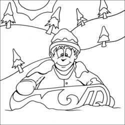 Disegno da colorare: Snowboard / Snowboard (Trasporto) #143810 - Pagine da Colorare Stampabili Gratuite