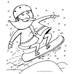 Disegno da colorare: Snowboard / Snowboard (Trasporto) #143832 - Pagine da Colorare Stampabili Gratuite