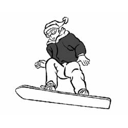 Disegno da colorare: Snowboard / Snowboard (Trasporto) #143929 - Pagine da Colorare Stampabili Gratuite