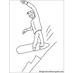 Disegno da colorare: Snowboard / Snowboard (Trasporto) #143994 - Pagine da Colorare Stampabili Gratuite