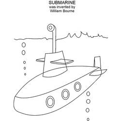 Disegno da colorare: Sottomarino (Trasporto) #137691 - Pagine da Colorare Stampabili Gratuite