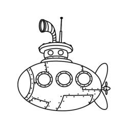 Disegno da colorare: Sottomarino (Trasporto) #137714 - Pagine da Colorare Stampabili Gratuite