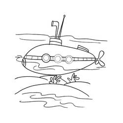 Disegno da colorare: Sottomarino (Trasporto) #137715 - Pagine da Colorare Stampabili Gratuite