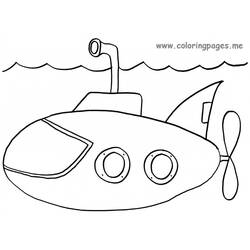 Disegno da colorare: Sottomarino (Trasporto) #137722 - Pagine da Colorare Stampabili Gratuite