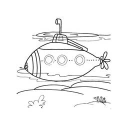 Disegno da colorare: Sottomarino (Trasporto) #137731 - Pagine da Colorare Stampabili Gratuite