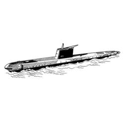 Disegno da colorare: Sottomarino (Trasporto) #137752 - Pagine da Colorare Stampabili Gratuite