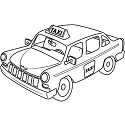 Disegno da colorare: Taxi (Trasporto) #137192 - Pagine da Colorare Stampabili Gratuite