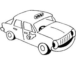 Disegno da colorare: Taxi (Trasporto) #137200 - Pagine da Colorare Stampabili Gratuite