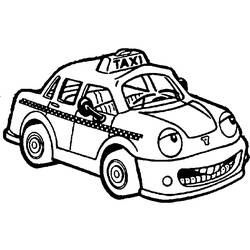 Disegno da colorare: Taxi (Trasporto) #137206 - Pagine da Colorare Stampabili Gratuite