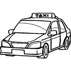 Disegno da colorare: Taxi (Trasporto) #137208 - Pagine da Colorare Stampabili Gratuite