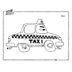 Disegno da colorare: Taxi (Trasporto) #137214 - Pagine da Colorare Stampabili Gratuite