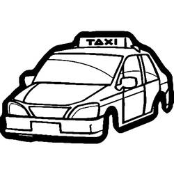 Disegno da colorare: Taxi (Trasporto) #137221 - Pagine da Colorare Stampabili Gratuite