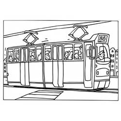 Disegno da colorare: Tram (Trasporto) #145407 - Pagine da Colorare Stampabili Gratuite