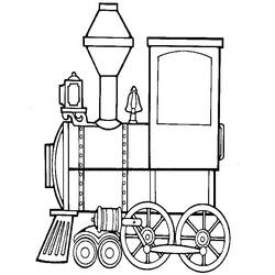 Disegno da colorare: Treno / Locomotiva (Trasporto) #135028 - Pagine da Colorare Stampabili Gratuite