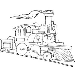 Disegno da colorare: Treno / Locomotiva (Trasporto) #135030 - Pagine da Colorare Stampabili Gratuite