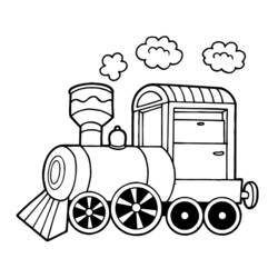 Disegno da colorare: Treno / Locomotiva (Trasporto) #135035 - Pagine da Colorare Stampabili Gratuite