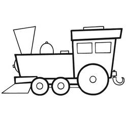Disegno da colorare: Treno / Locomotiva (Trasporto) #135036 - Pagine da Colorare Stampabili Gratuite