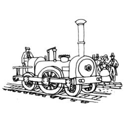 Disegno da colorare: Treno / Locomotiva (Trasporto) #135038 - Pagine da Colorare Stampabili Gratuite