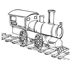 Disegno da colorare: Treno / Locomotiva (Trasporto) #135039 - Pagine da Colorare Stampabili Gratuite