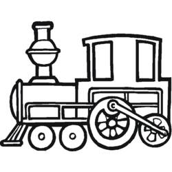 Disegno da colorare: Treno / Locomotiva (Trasporto) #135042 - Pagine da Colorare Stampabili Gratuite
