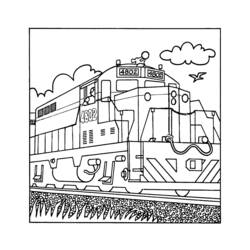 Disegno da colorare: Treno / Locomotiva (Trasporto) #135043 - Pagine da Colorare Stampabili Gratuite