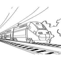 Disegno da colorare: Treno / Locomotiva (Trasporto) #135045 - Pagine da Colorare Stampabili Gratuite
