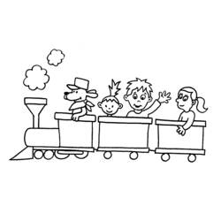 Disegno da colorare: Treno / Locomotiva (Trasporto) #135049 - Pagine da Colorare Stampabili Gratuite