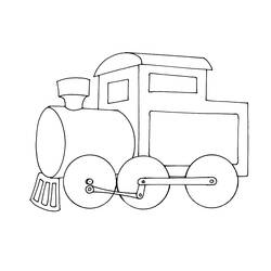 Disegno da colorare: Treno / Locomotiva (Trasporto) #135067 - Pagine da Colorare Stampabili Gratuite