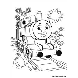 Disegno da colorare: Treno / Locomotiva (Trasporto) #135069 - Pagine da Colorare Stampabili Gratuite
