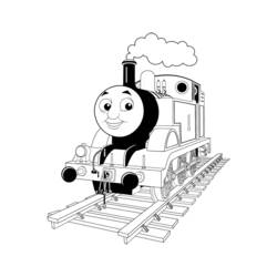Disegno da colorare: Treno / Locomotiva (Trasporto) #135076 - Pagine da Colorare Stampabili Gratuite