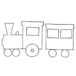 Disegno da colorare: Treno / Locomotiva (Trasporto) #135078 - Pagine da Colorare Stampabili Gratuite