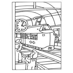 Disegno da colorare: Treno / Locomotiva (Trasporto) #135080 - Pagine da Colorare Stampabili Gratuite