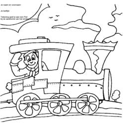 Disegno da colorare: Treno / Locomotiva (Trasporto) #135082 - Pagine da Colorare Stampabili Gratuite