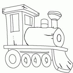 Disegno da colorare: Treno / Locomotiva (Trasporto) #135086 - Pagine da Colorare Stampabili Gratuite
