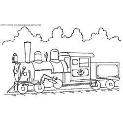 Disegno da colorare: Treno / Locomotiva (Trasporto) #135087 - Pagine da Colorare Stampabili Gratuite