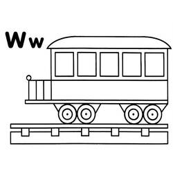 Disegno da colorare: Treno / Locomotiva (Trasporto) #135093 - Pagine da Colorare Stampabili Gratuite