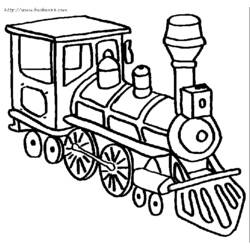Disegno da colorare: Treno / Locomotiva (Trasporto) #135094 - Pagine da Colorare Stampabili Gratuite
